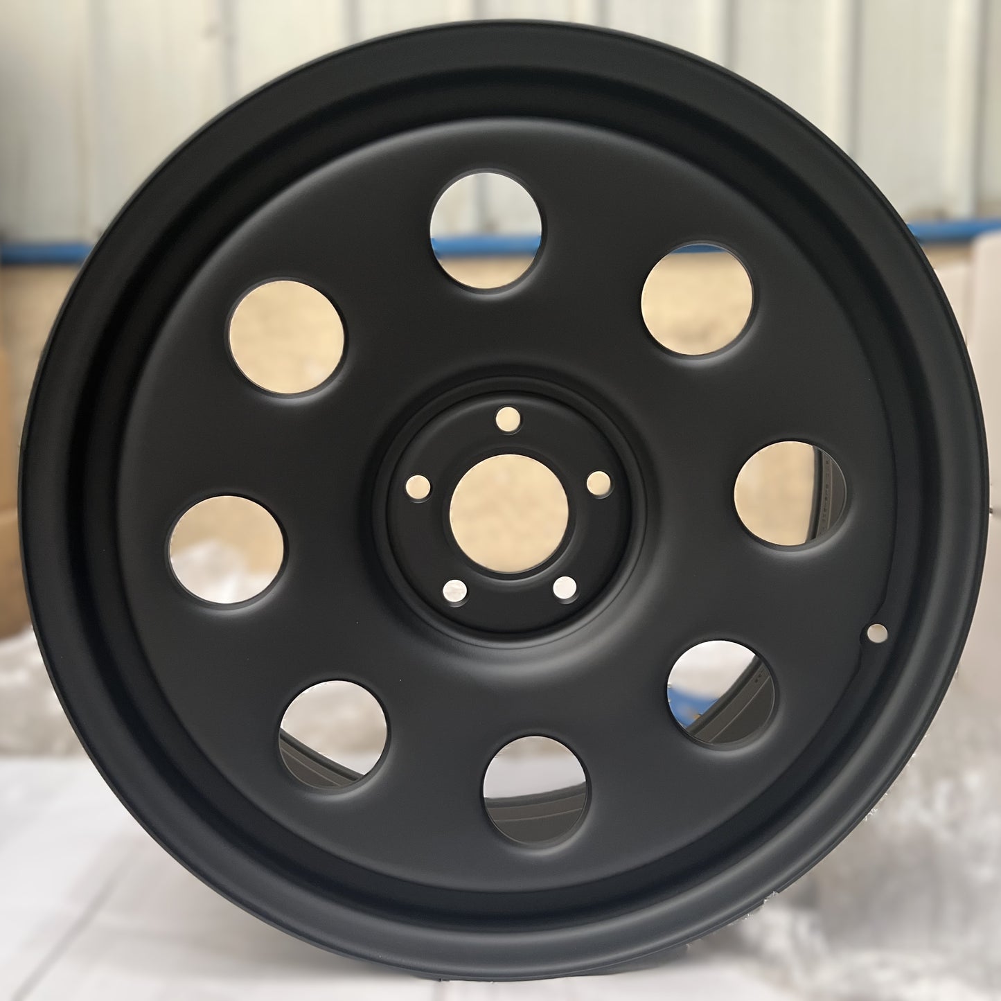 20x8J SOFT 8 STYLE Black Steel Wheel 5/120